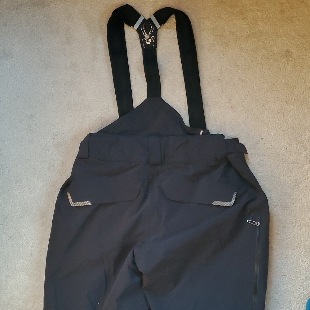 Spyder Men's Black Ski Pants with Zippered Pocket - Picture 3 of 4
